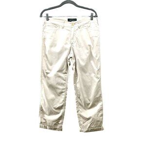 Lauren Ralph Lauren Chino Pants Womens 6P Straight Leg Mid Rise Cotton Beige